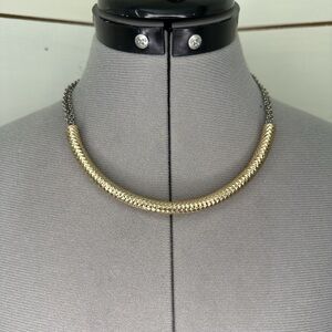 Elegant Gold and Silver Necklace